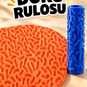 Organik Kıvrımlar Seramik Hamur Doku Rulosu