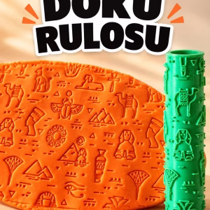 Mısır Sembolleri Seramik Hamur Doku Rulosu